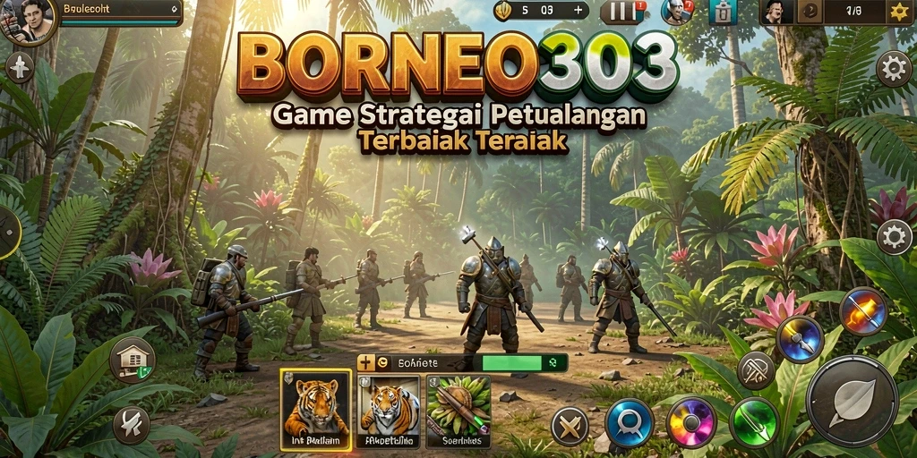 Tampilan gameplay mendalam BORNEO303 dengan strategi yang kompleks.
