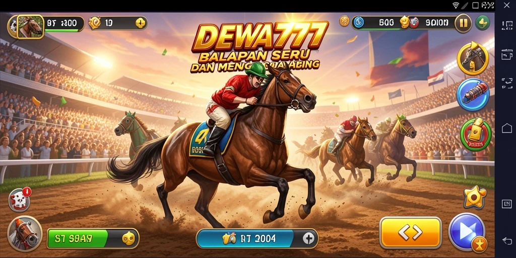 Screenshot DEWA777 menampilkan aksi balapan yang mendebarkan.
