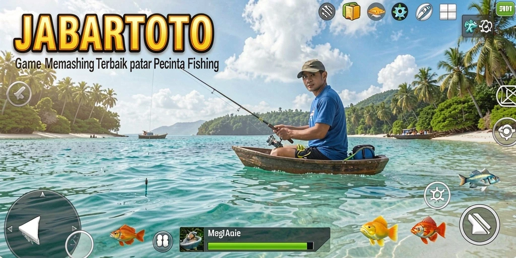 Screenshot gameplay JABARTOTO menampilkan aksi memancing yang seru dan realistik.