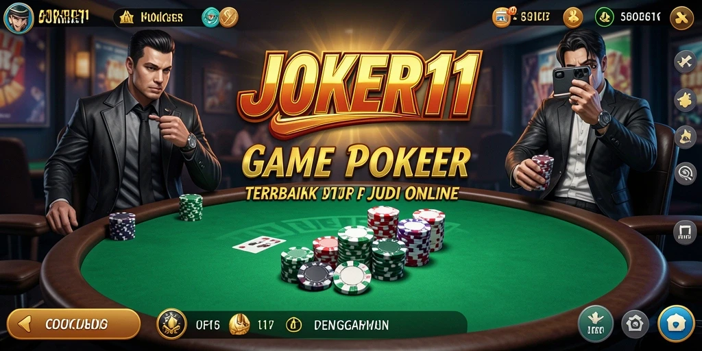 Tampilan gameplay Poker yang menarik di JOKER11.