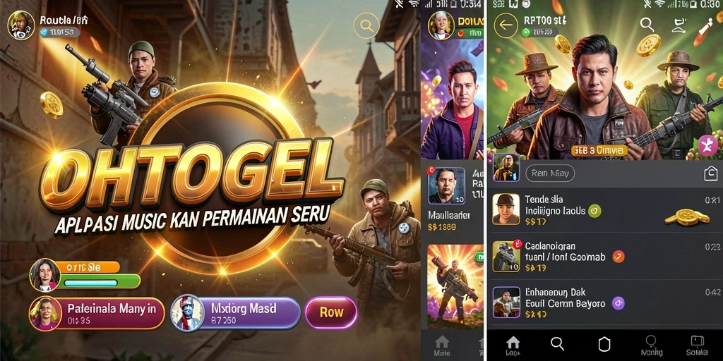 Tampilan interaktif OHTOGEL saat gameplay musik yang mengasyikkan.